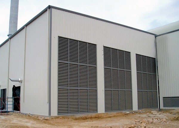 Glass Plant Louvers Mexico Float Glass factory ventilation
