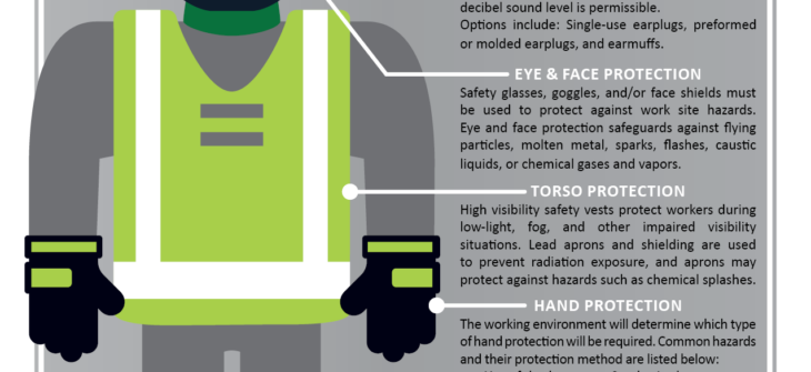 Moffitt PPE Info Graphic Safety Guy